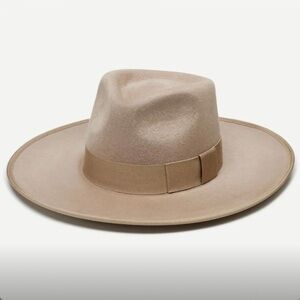 Wyeth Carter Taupe Wool Rancher Hat